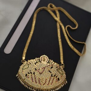  Premium impon 34 inches goddess saraswathi dollar chain