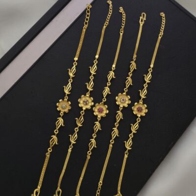 Premium foaming ad Real gold look bracelet