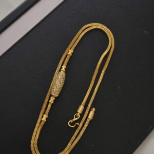  Premium foaming ad Real gold look 28 Inches Mugappu chain