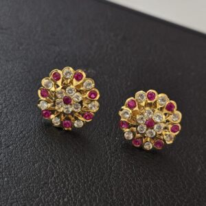Premium impon ruby white stud