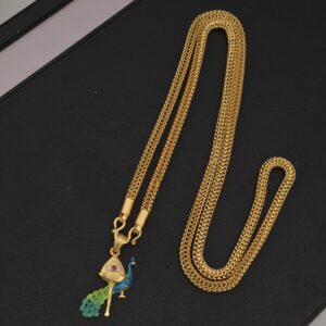 Premium foaming 28 Inches vel mayil peacock dollar chain