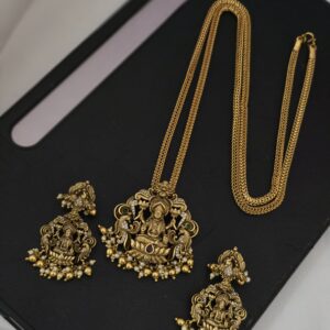  Premium antique finish 32inches lakshmi dollar chain