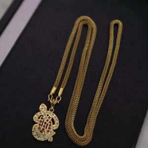 Premium Foaming 32 inches om dollar chain comes net chain