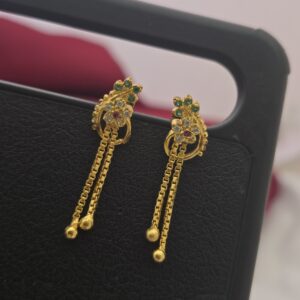 Premium foaming AD chain drops earing