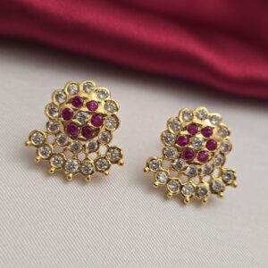 premium quality ruby white impon stud