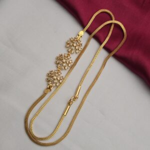  Premium AD mugappu chain 