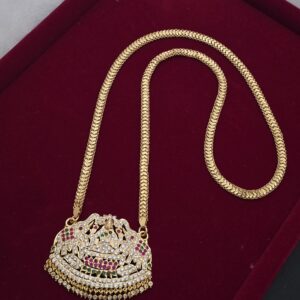Premium 32 inches gajalakshmi impon dollar chain comes heart pattern