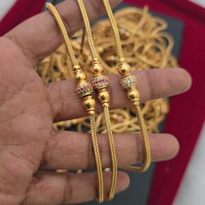 Premium foaming AD mugappu chain comes square chain 