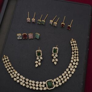  Premium mat changeable neckalce comes with  changeable stud 