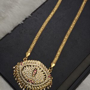 Premium 32 inches AD impon lotus dollar chain 