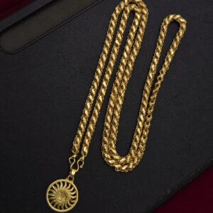 Premium foaming 32 inches swastik dollar chain comes with sundari chain 