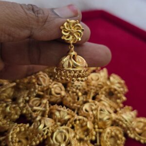 Premium foaming spiral jhumka