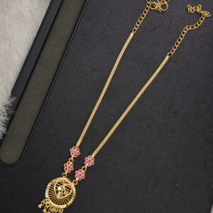 Premium Foaming ruby Plain ad 24 Inches necklace