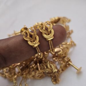 Premium foaming peacock chain drops earing 