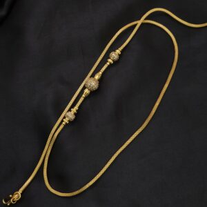 Premium foaming AD stone mugappu chain  