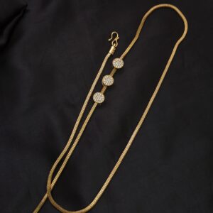 Premium foaming AD stone mugappu chain  