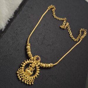 Premium foaming AD stone lakshmi necklace 