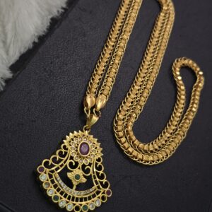 Premium foaming AD stone 32 inch dollar chain