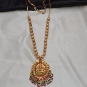 Premium foaming lakshmi stone necklace