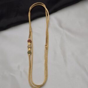 Premium foaming  AD stone mugappu chain