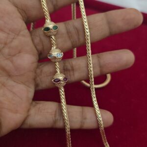Premium 26 inch impon AD stone mugappu chain
