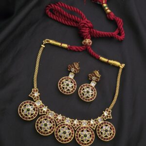 Premium quality kemp kundhal necklace