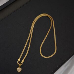  Premium 18 inches ad heart dollar chain