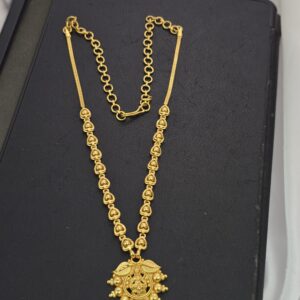 Premium quality foaming heart lakshmi devotional necklace 24 inches