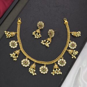 Premium ad kuttabusalu necklace comes real gold tone