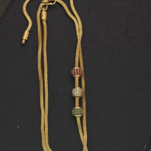 Premium foaming AD stone mugappu chain