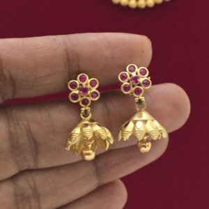 Premium foaming AD stone jhumka  