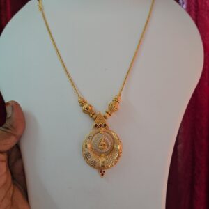   Premium foaming AD stone lakshmi necklace