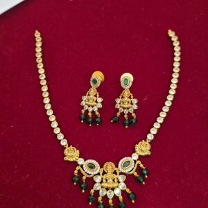 Premium Foaming AD stone lakshmi necklace