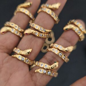  premium impon AD stone snake ring