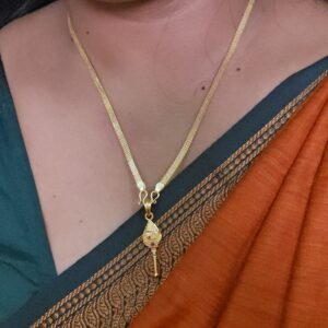  Plain 18 inches AD ruby stone vel dollar chain