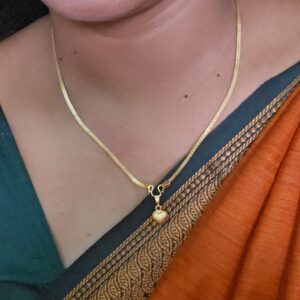  Plain 18 inches heart dollar chain