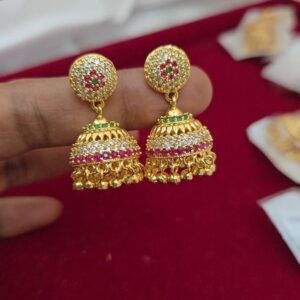 Premium impon AD stone jhumka