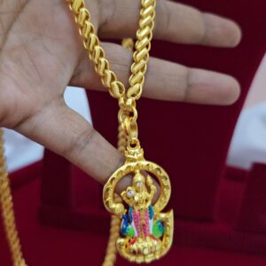 Premium foaming 28 inches enamel murugar dollar chain