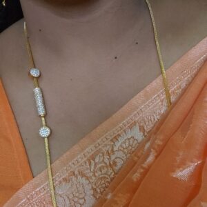  Premium quality foaming AD stone mugappu chain