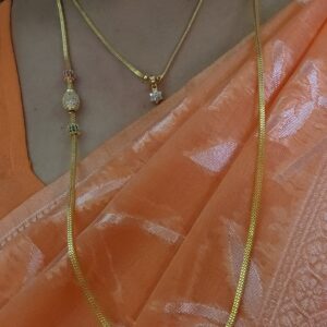 Premium qualityfoaming  30 inches AD stone mugappu chain