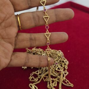 Premium impon ruby stone bracelet 