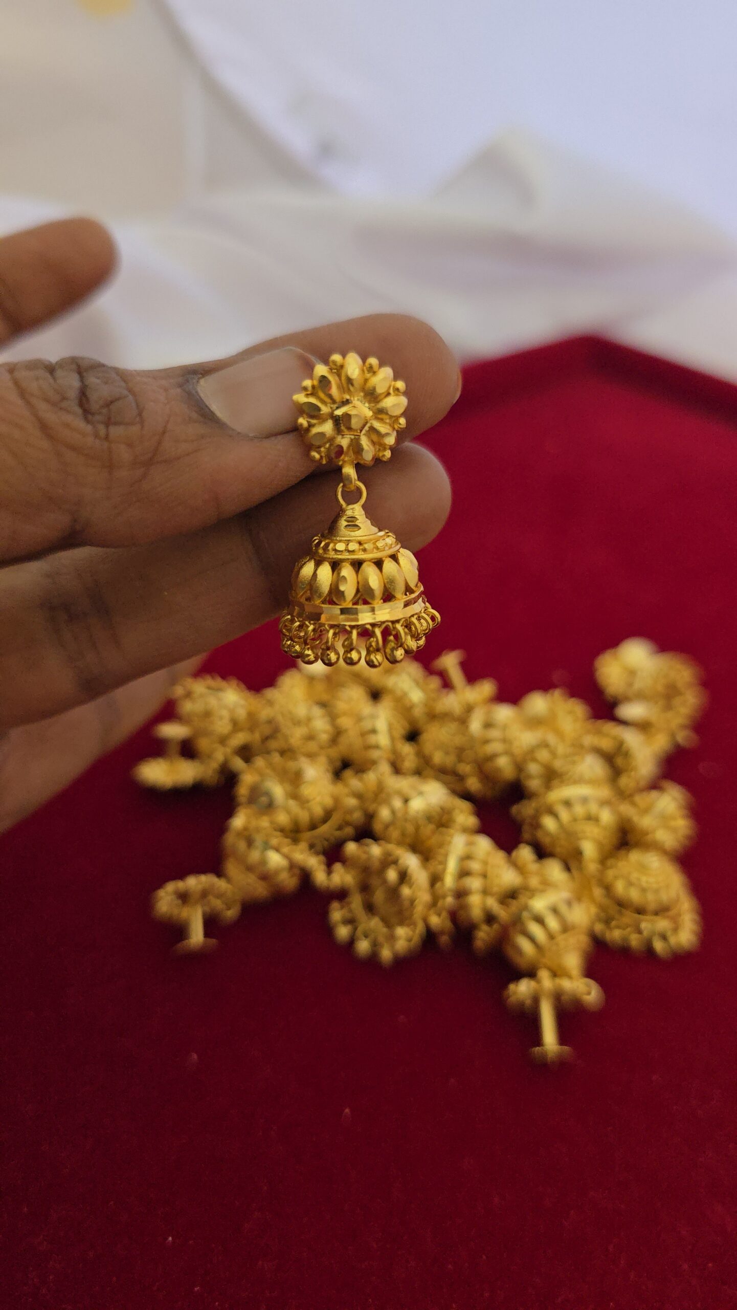 Premium foaming plain kerala jhumka