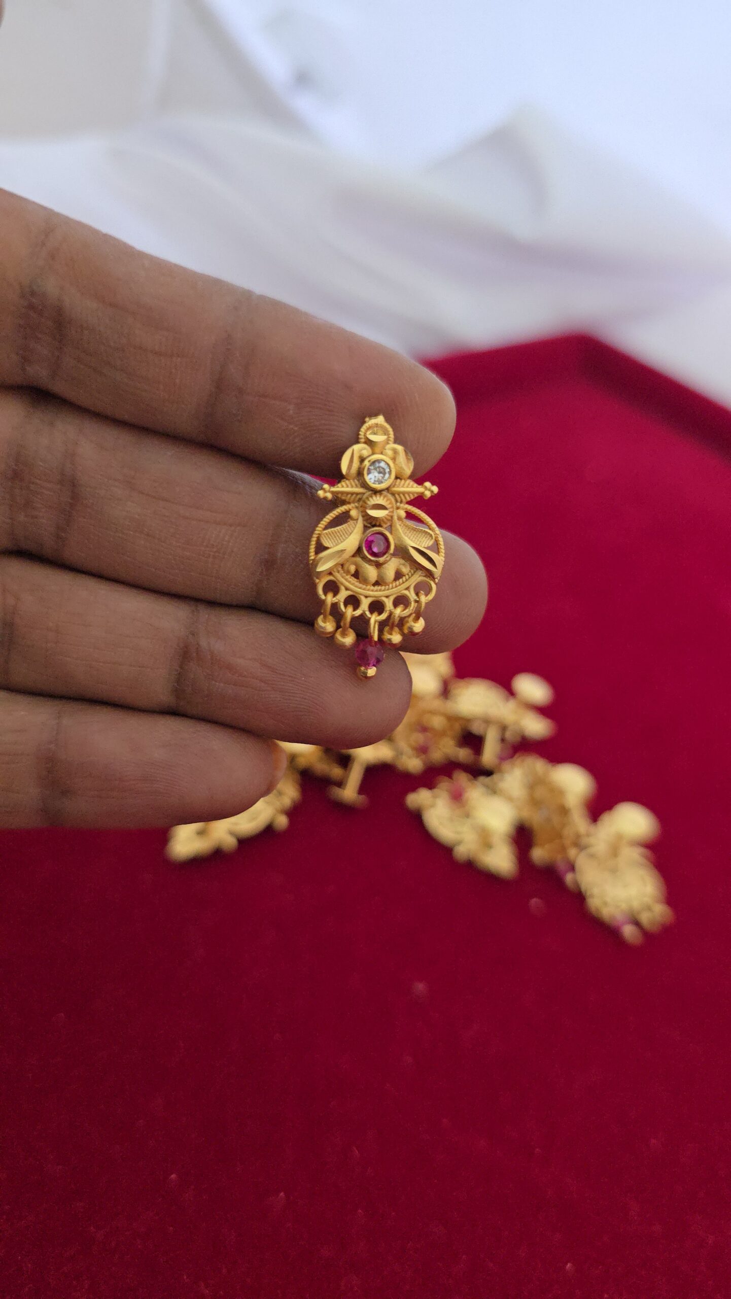 Premium foaming stone drops earing