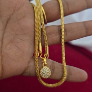 Premium foaming  AD stone dollar chain