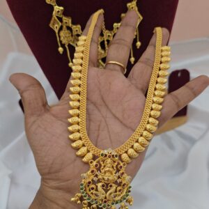 Premium foamingAD stone lakshmi necklace