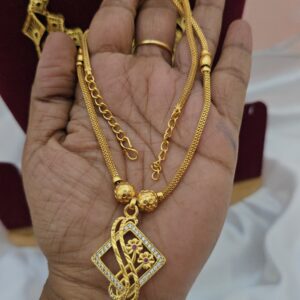 Premium foaming AD stone necklace