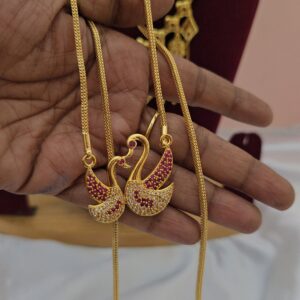 Premium foaming 24inch peacock dollar chain