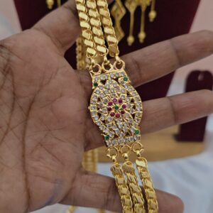 Premium impon 3 line mugappu chain 