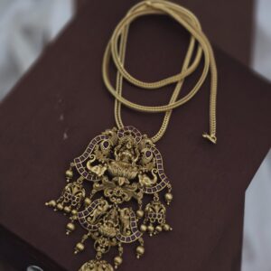  Premium mat ad stone lakshmi dollar chain