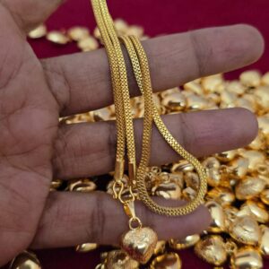 Premium  foaming 18inch heart dollar chain